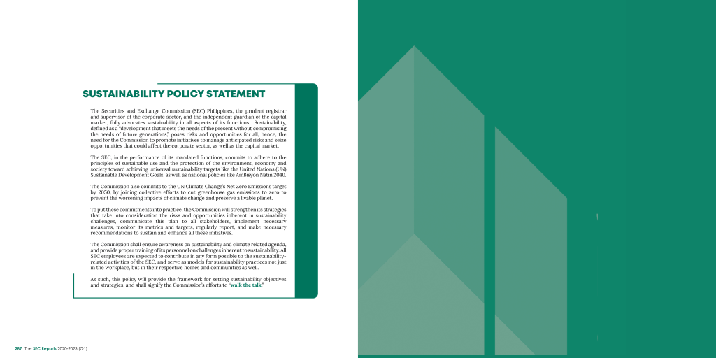 Sustainability Initiatives from the SEC Reports 2020-2023 (Q1)-13